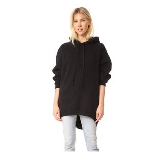 AGOLDE High Low Hoodie In Black Sz S